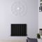 Design Heizkörper Horizontal (Doppellaging) 635mm x 826mm | Schwarz - Revive
