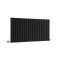 Design Heizkörper Horizontal (Doppellaging) 635mm x 1180mm | Schwarz - Revive