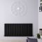 Design Heizkörper Horizontal (Doppellaging) 635mm x 1416mm | Schwarz - Revive