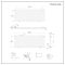 Design Heizkörper Horizontal (Doppellaging) 635mm x 1652mm | Schwarz - Revive