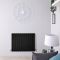 Design Heizkörper Horizontal (Doppellagig) 635mm x 840mm | Schwarz - Delta