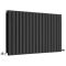 Design Heizkörper Horizontal (Doppellagig) 635mm x 1190mm | Schwarz - Delta