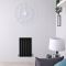Design Heizkörper Horizontal (Einlagig) 635mm x 420mm | Schwarz - Delta