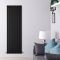 Design Heizkörper Vertikal (doppellagig) 1600mm x 560mm - Schwarz - Delta
