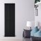 Design Heizkörper Vertikal (einlagig) 1600mm x 560mm - Schwarz - Delta