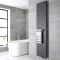 Design Heizkörper 1800mm x 400mm 842W mit 320mm Handtuchstange - Anthrazit - Rubi