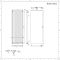 Design Heizkörper 1800mm x 600mm 1404W mit 520mm Handtuchstange - Anthrazit - Rubi