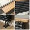 Gliederheizkörper mit Sitzbank, horizontal – Anthrazit – 480mm x 850mm, 606W – Regent Bench