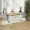 Gliederheizkörper mit Sitzbank, horizontal – Weiß – 480mm x 1000mm, 736W – Regent Bench