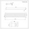 Design Heizkörper Horizontal (Einlagig) 354mm x 1600mm | Weiß - Revive