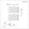 Design Heizkörper Horizontal (Einlaging) 635mm x 1180mm | Weiß - Revive
