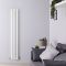 Design Heizkörper Vertikal (Doppellagig) 1600mm x 236mm | Weiß - Revive