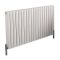 Aluminium Design Heizkörper Horizontal H600mm Doppellagig Weiß, Breite Wählbar - Revive Air