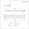 Design Heizkörper (doppellagig) horizontal – 354mm x 1600mm - Weiß – Sloane