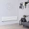 Design Heizkörper (doppellagig) horizontal – 354mm x 1600mm - Weiß – Sloane
