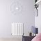 Design Heizkörper Horizontal Weiß 635mm x 590mm 601W (einlagig) - Sloane
