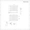 Design Heizkörper Horizontal (Einlaging) 635mm x 1000mm | Weiß - Revive