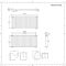Design Heizkörper Horizontal (Einlaging) 635mm x 1416mm | Schwarz - Revive