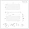 Design Heizkörper Horizontal (Einlaging) 635mm x 1652mm | Weiß - Revive