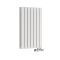 Design Heizkörper Mittelanschluss Versetzt Horizontal Weiß 635mm x 413mm 729W (doppellagig) - Revive Caldae