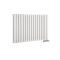 Design Heizkörper Mittelanschluss Versetzt Horizontal Weiß 635mm x 1000mm 1773W (doppellagig) - Revive Caldae