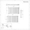 Design Heizkörper Horizontal (Doppellaging) 635mm x 1180mm | Weiß - Revive