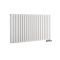 Design Heizkörper Mittelanschluss Versetzt Horizontal Weiß 635mm x 1180mm 2086W (doppellagig) - Revive Caldae