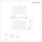 Design Heizkörper Mittelanschluss Versetzt Horizontal Weiß 635mm x 1180mm 2086W (doppellagig) - Revive Caldae