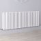 Design Heizkörper Horizontal (Doppellaging) 635mm x 1652mm | Weiß - Revive