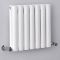 Design Heizkörper Horizontal (Doppellaging) 400mm x 413mm | Weiß - Revive
