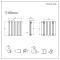 Design Heizkörper Horizontal (Doppellagig) 635mm x 630mm | Weiß - Delta