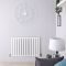 Design Heizkörper Horizontal (Doppellagig) 635mm x 980mm | Weiß - Delta