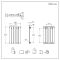 Design Heizkörper Horizontal (Einlagig) 635mm x 420mm | Weiß - Delta
