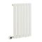 Elektrischer Design-Heizkörper Horizontal (Einlagig) 635mm x 420mm "mit WLAN-Heizelement zur Festverdrahtung" Weiß - Delta - ECOSO by Hudson Reed