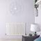 Design Heizkörper Horizontal (Einlagig) 635mm x 980mm | Weiß - Delta