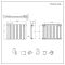 Design Heizkörper Horizontal (Einlagig) 635mm x 840mm | Weiß - Delta