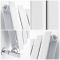 Design Heizkörper Vertikal H1780mm Weiß, Breite wählbar - Vital