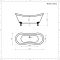 Badezimmerset Retro - mit freistehender Wanne, Stand-WC, Standwaschbecken und Stand-Bidet - Richmond