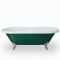 Freistehende Badewanne mit Mittelablauf, 1795mm x 785mm | Farbanstich und Farbe der Füße wählbar – Oxford