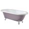 Freistehende Badewanne mit Mittelablauf, 1780mm x 825mm | Farbanstich und Farbe der Füße wählbar – Oxford