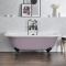 Freistehende Vorwand-Badewanne mit Mittelablauf, 1685mm x 780mm | Farbanstich und Farbe der Füße wählbar – Richmond