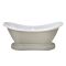 Freistehende Badewanne mit zwei Rückenschrägen und Sockel, 1750mm x 730mm – Farbe wählbar – Ryther
