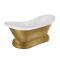 Freistehende Badewanne mit zwei erhöhten Rückenschrägen und Sockel, 1750mm x 730mm – Metallicfarbe wählbar – Ryther