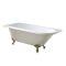 Freistehende Eck-Badewanne 1685mm x 750mm Rechts- oder Linksbündig | Farblackierung der Wanne und Farbe der Füße wählbar - Oxford