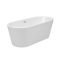 Freistehende Badewanne (oval) mit zwei Rückenschrägen, 1700mm x 750mm, Mittelablauf - Covelly