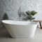 Freistehende Badewanne (oval) mit erhöhter Rückenschräge, 1700mm x 750mm - Otterton