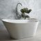 Freistehende Badewanne (oval) mit erhöhter Rückenschräge, 1700mm x 750mm - Otterton