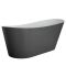 Freistehende Badewanne (oval) mit einer erhöhten Rückenschräge - Größe & Farbe wählbar - Otterton