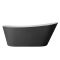 Freistehende Badewanne (oval) mit einer erhöhten Rückenschräge - Größe & Farbe wählbar - Otterton