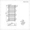 Handtuchheizkörper Chrom 900mm x 510mm 357W - Finesse